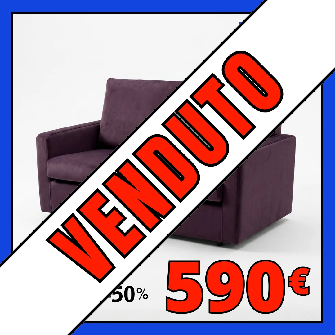 Poltrona viola venduta a 590€